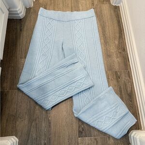 Wild Fable Soft Blue Knit Pants Large